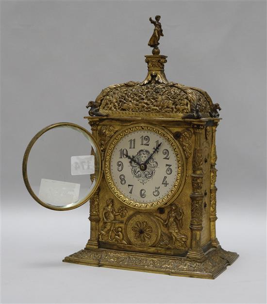 A French mantel clock H.30cm.